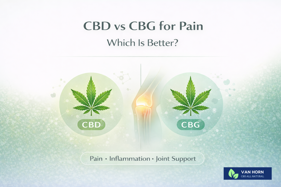 CBD or CBG for pain. Which is better for pain and arthritis?