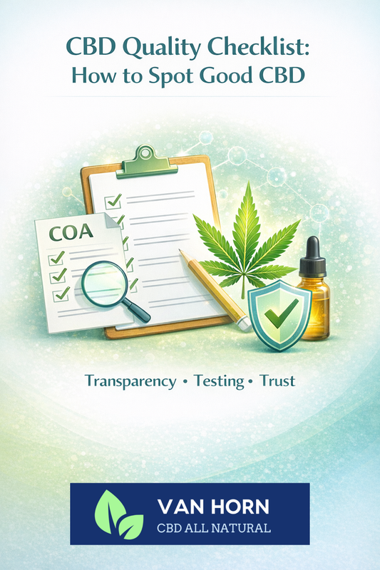 CBD Quality Checklist: How to Spot Good CBD