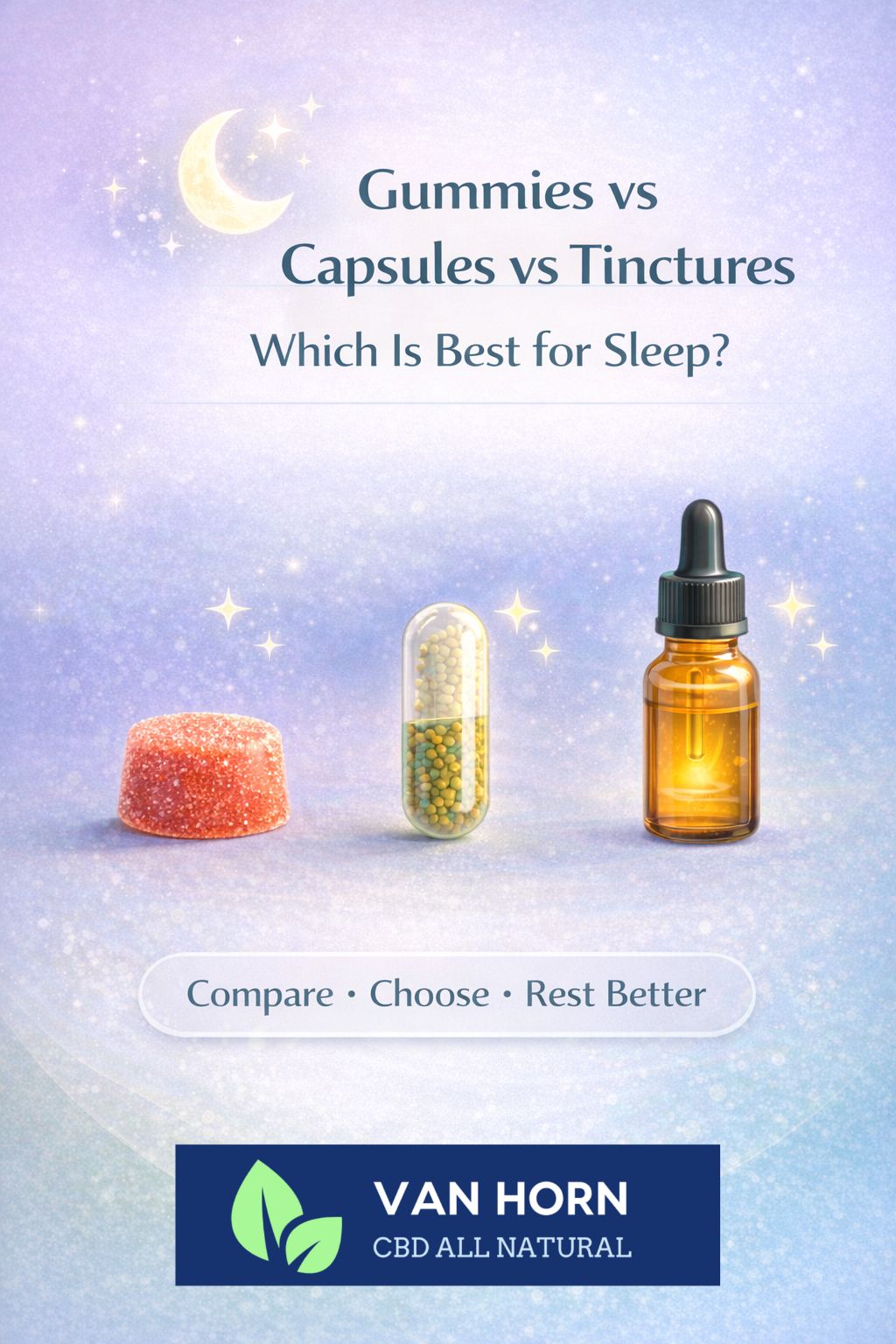 CBD & CBN Capsules or CBD & CBN Gummies or CBD & CBN Tinctures: Which is best for sleep??