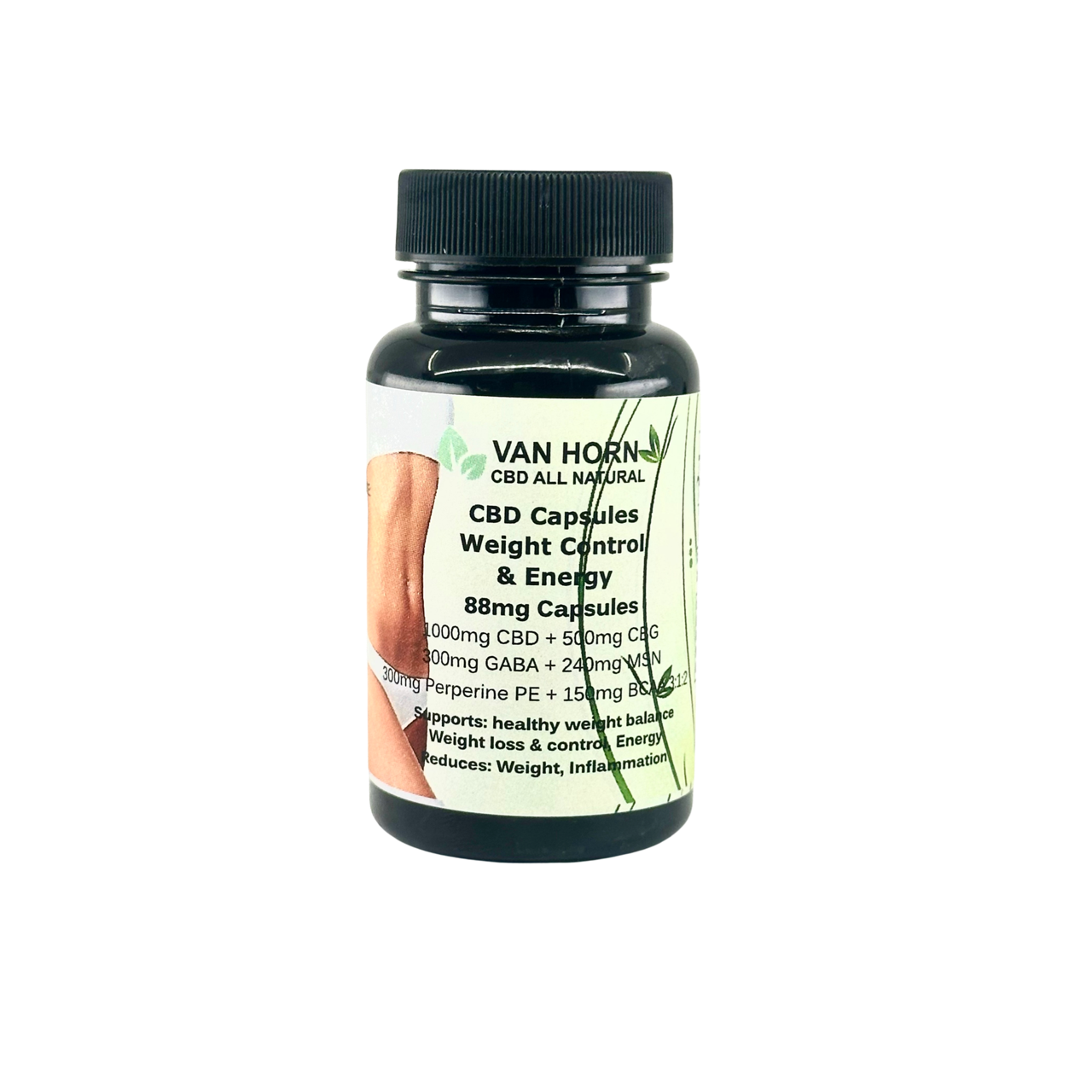 Broad Spectrum Post Menopause - Weight Control  CBD & CBG Capsules (0%THC)