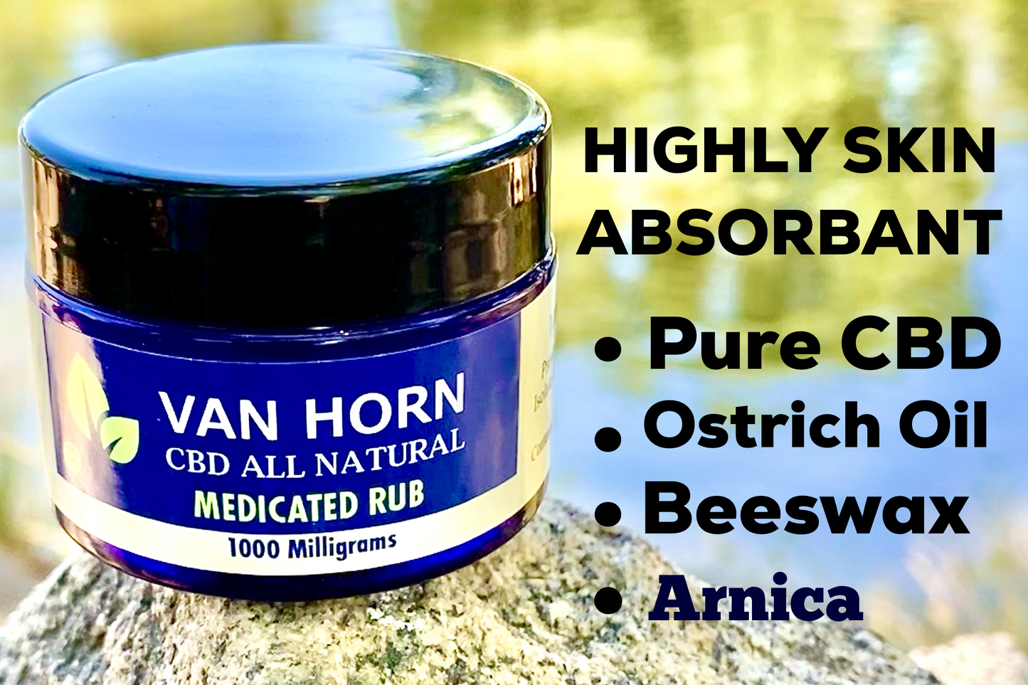 CBD & CBG Medicated Rub No.3 (0%THC) | Van Horn CBD