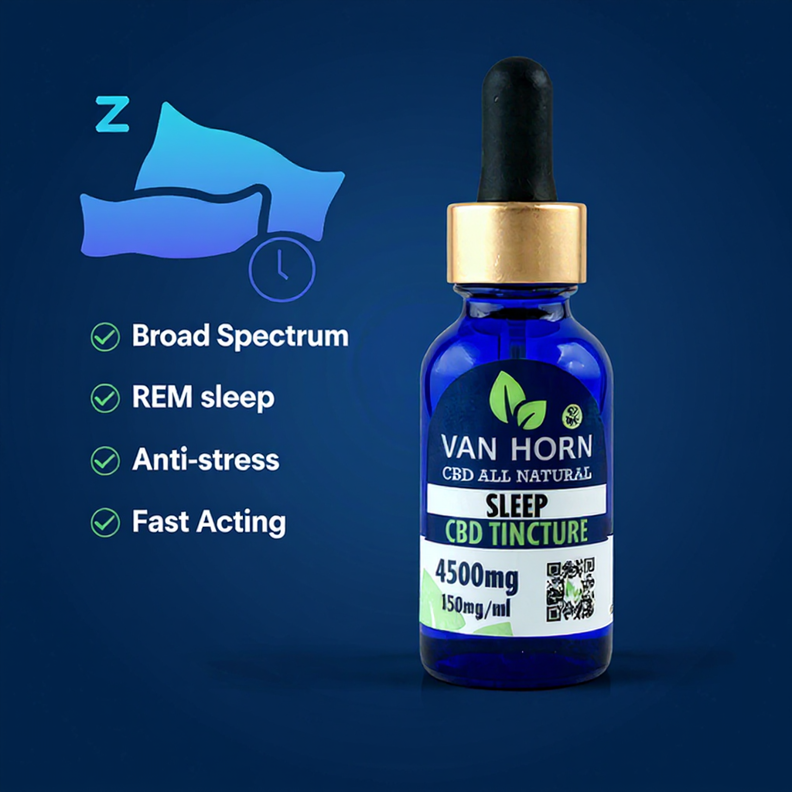 Broad Spectrum Sleep & Relaxation CBD + CBN Drops (0%THC)