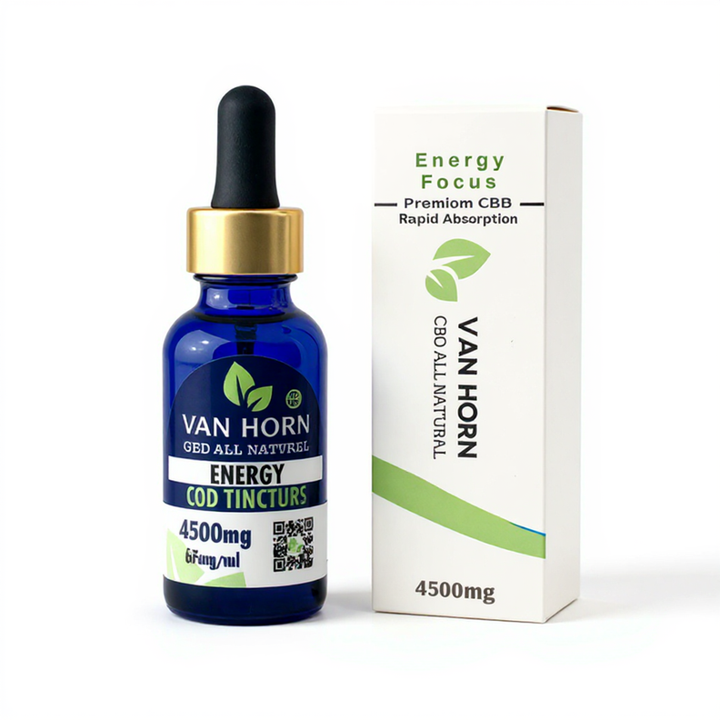 Broad Spectrum Energy & Focus CBD Drops (0%THC)