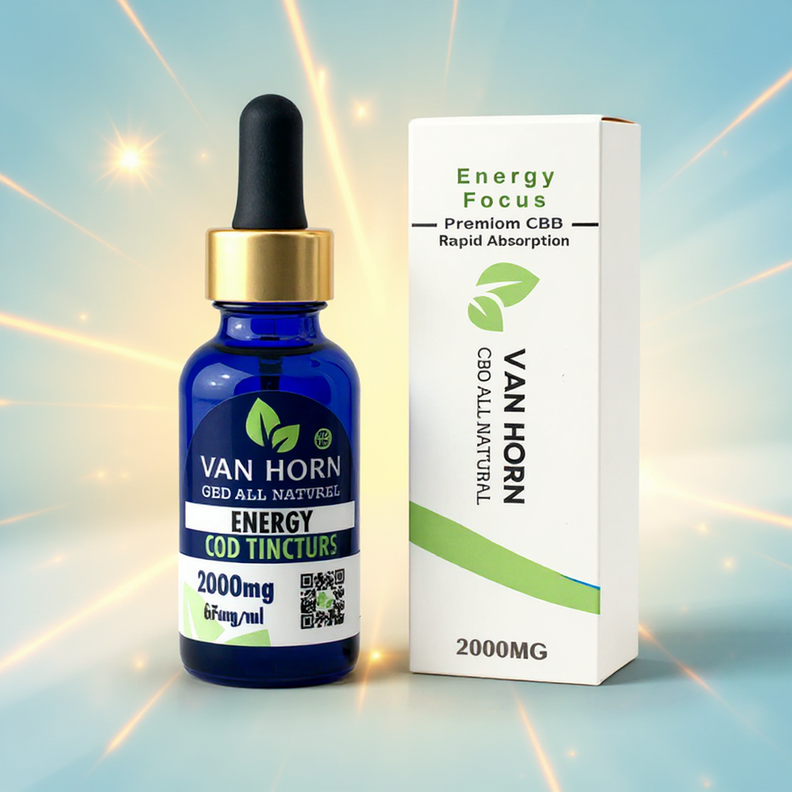 Broad Spectrum Energy & Focus CBD Drops (0%THC)