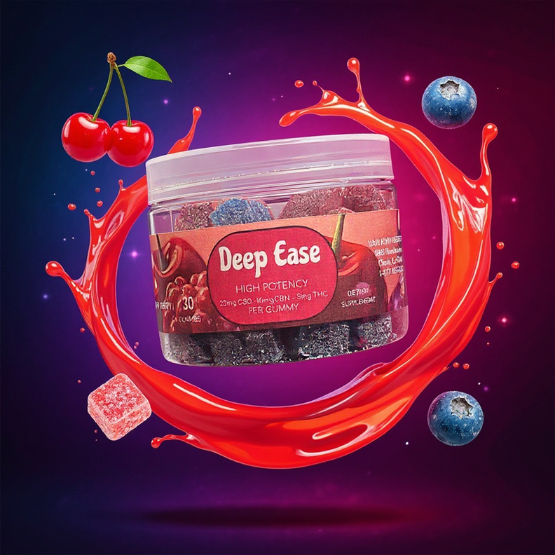Deep Ease Full Spectrum 20mg CBD | 10mg CBN | 5mg THC | 30 Count