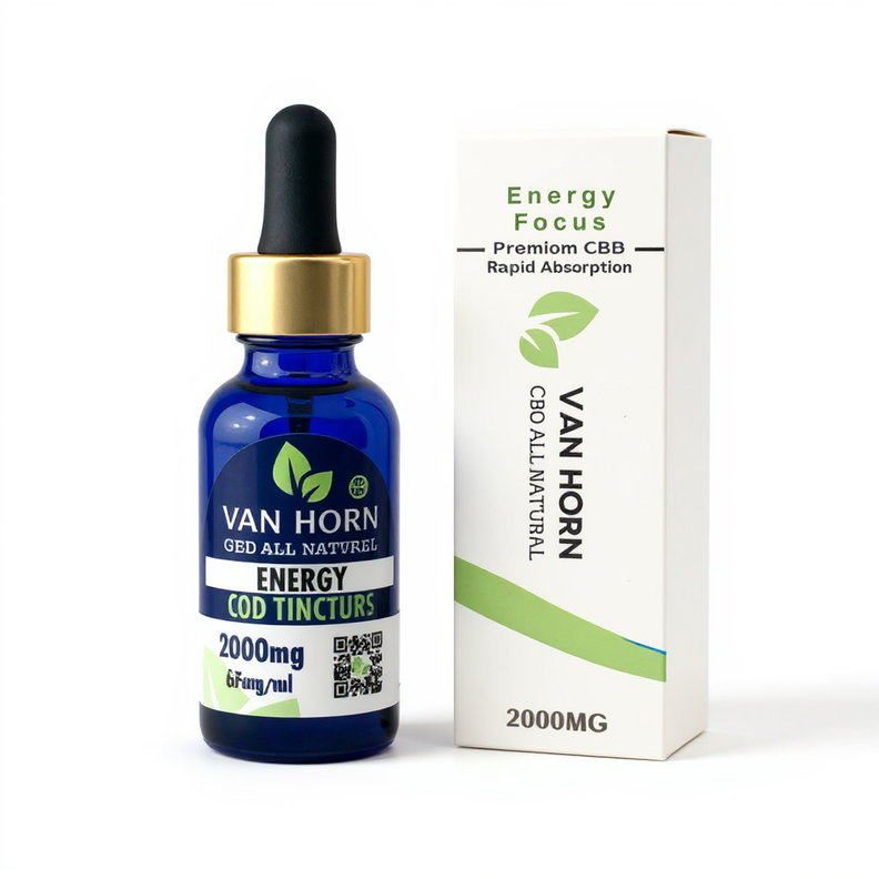 Broad Spectrum Energy & Focus CBD Drops (0%THC)