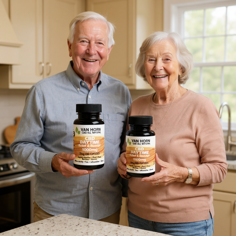 Broad Spectrum Senior Booster 33mg CBD Capsules (0%THC)