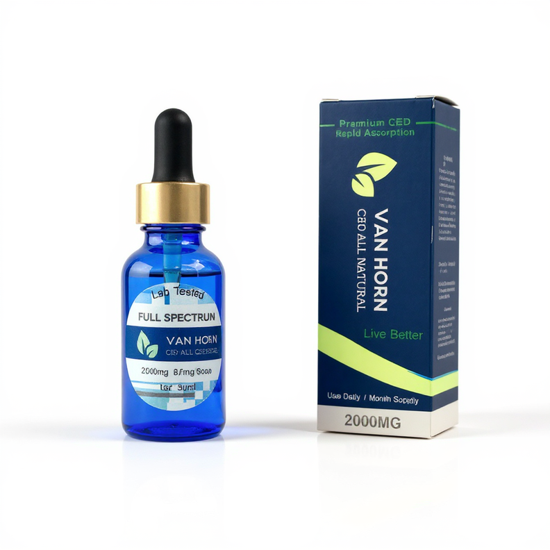 Full Spectrum CBD Drops | Van Horn CBD (.3%THC)