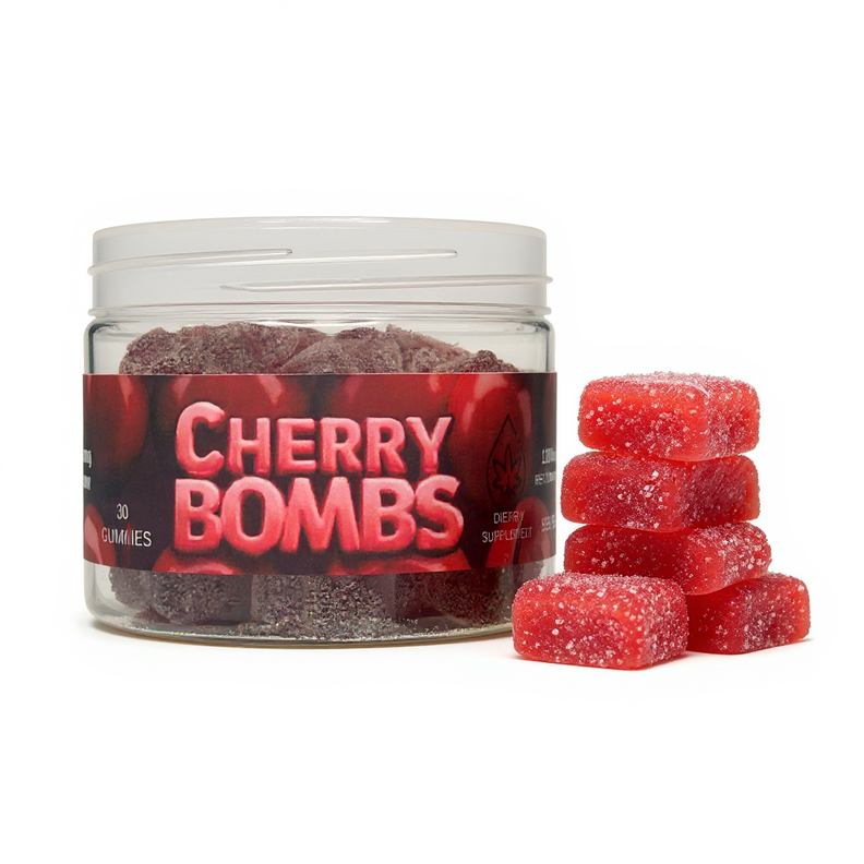 Cherry Bomb THC 50mg | CBD 10mg | Delta 9 |  Gummy Chews | 30 Count