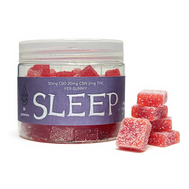 Full Spectrum SLEEP gummies 50mg CBD - 20mg CBN - 2mg THC | 30 Count