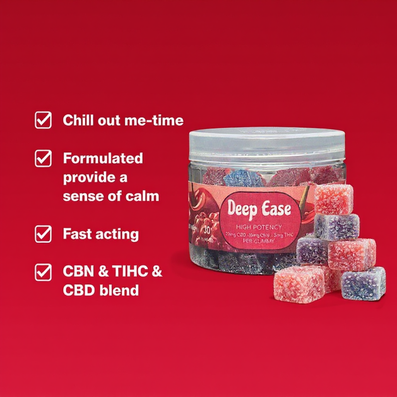 Deep Ease Full Spectrum 20mg CBD | 10mg CBN | 5mg THC | 30 Count