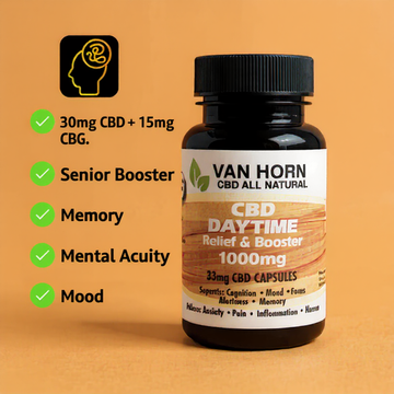 Broad Spectrum Senior Booster 33mg CBD Capsules (0%THC)