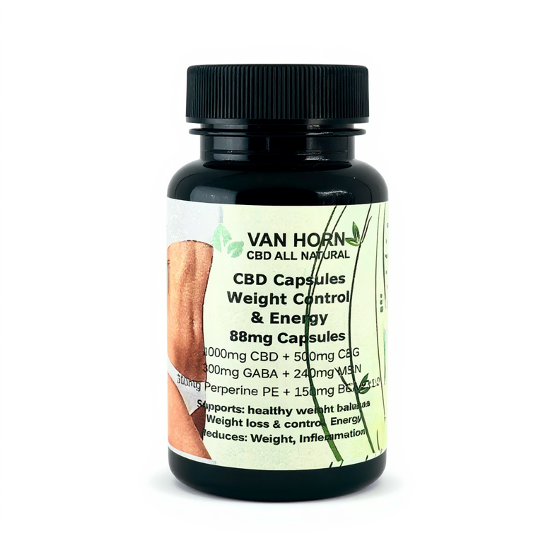 Broad Spectrum Post Menopause - Weight Control  CBD & CBG Capsules (0%THC)