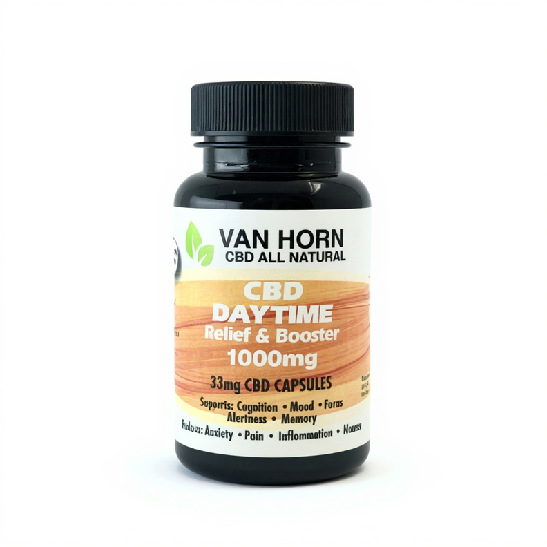 Broad Spectrum Senior Booster 33mg CBD Capsules (0%THC)